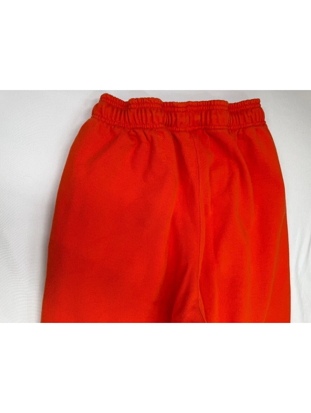 Nike Men's Sweatpants Pull On Tapered Solid Stretch Fleece Size L Orange